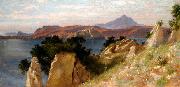 Edith Corbet Cicero's Villa and the Bay of Baiae France oil painting artist